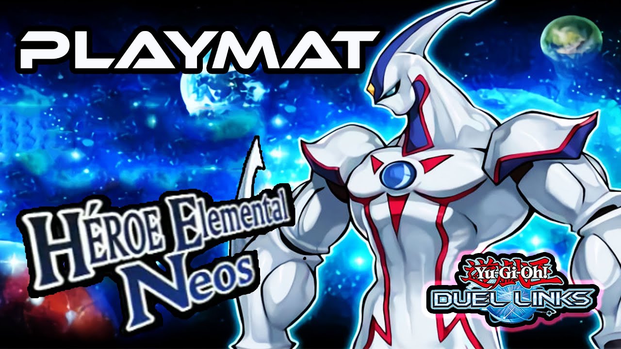 YuGiOh ! Duel Links Playmat HÉROE Elemental Neos [Tablero] [Elemental
