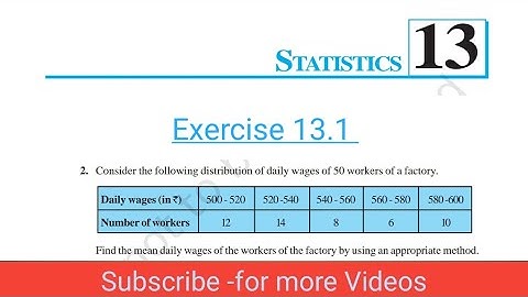 || Ex 13.1 Q2 || Class 10th Maths || Chapter - 13(Statistics) || New Ncert (2023-24) ||