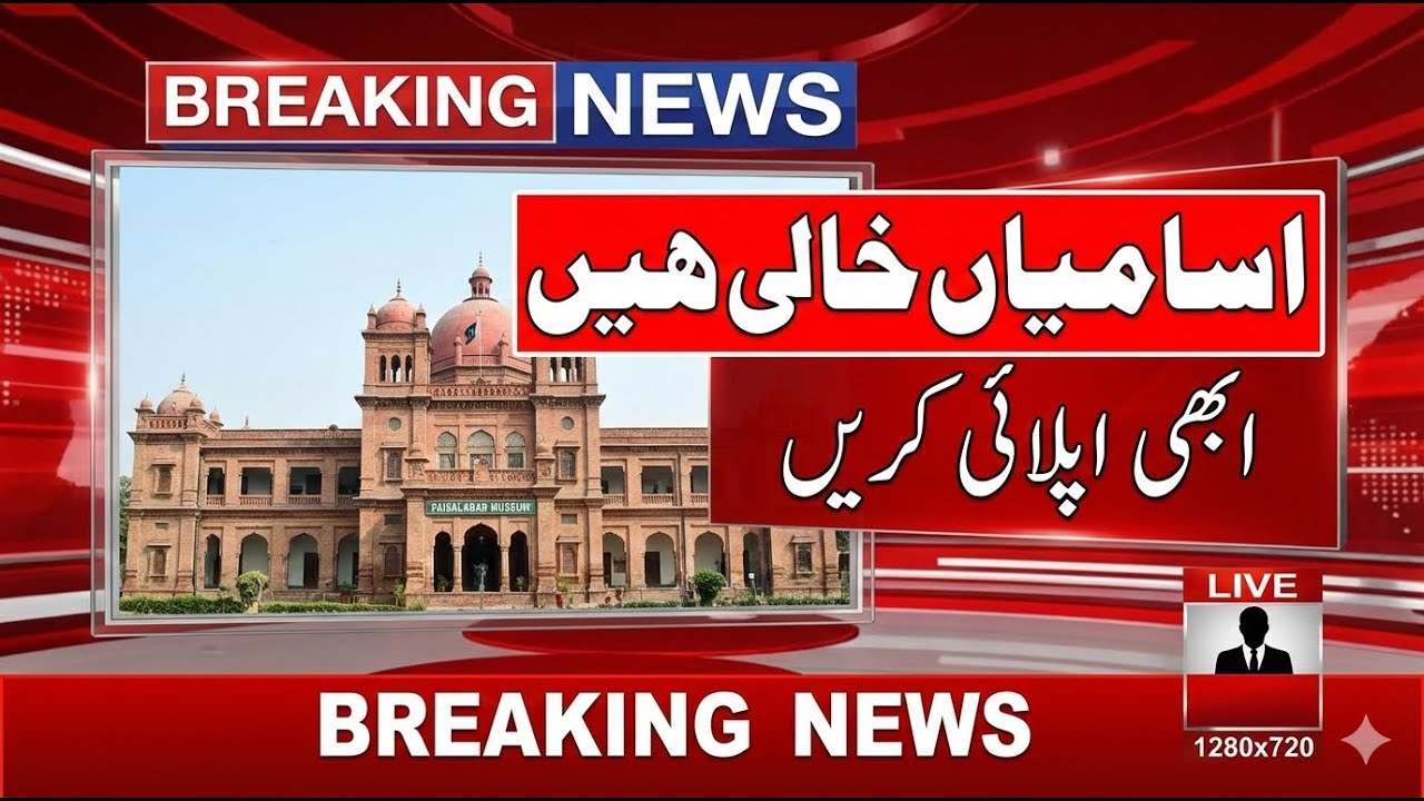 Lyallpur Museum Faisalabad Jobs 2026 | Latest Government Vacancies in Punjab