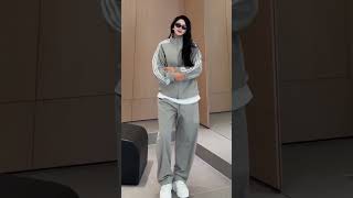 new Shop Knitted Sweater, Autumn and Winter Color Block Long Sleeve Tassel