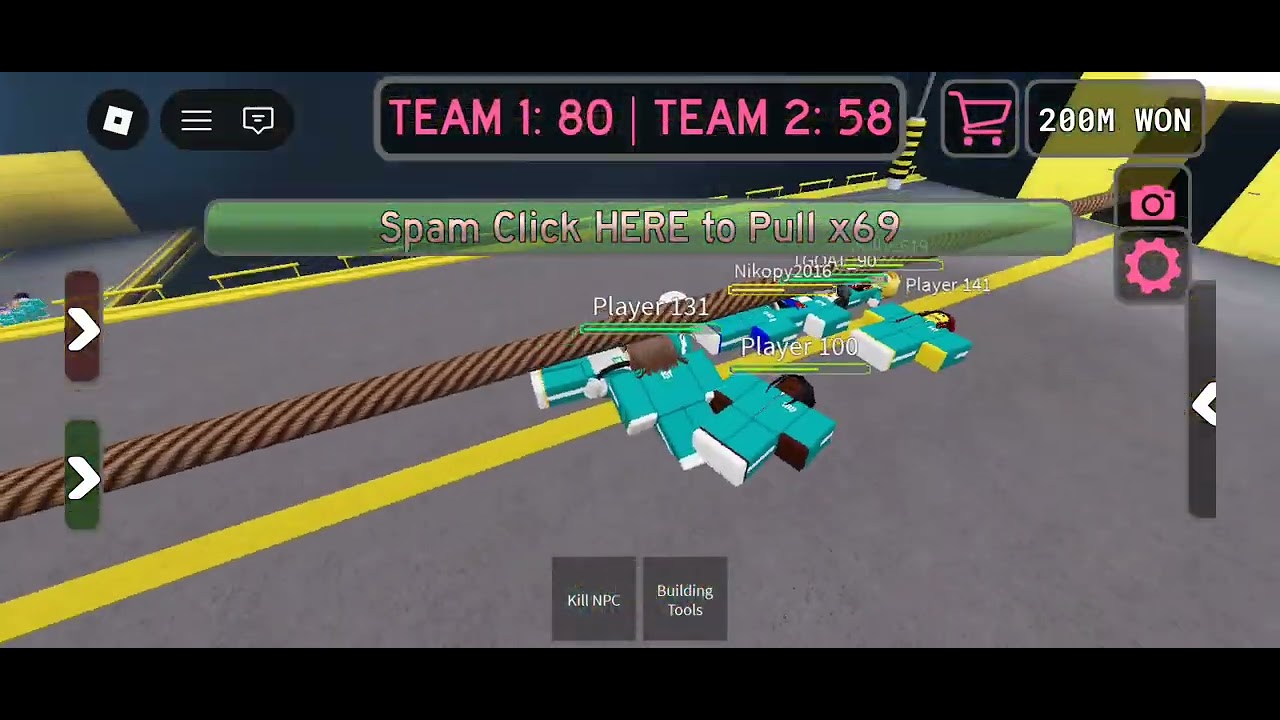 Genesis died on tug of war so he's weak