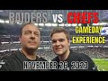 Las Vegas Raiders vs Kansas City Chiefs Gameday Experience November 26, 2023