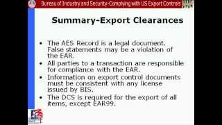 8. Compliance Webinar: Export Clearance Requirements