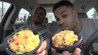 Eating Taco Bell Mini Skillet Bowl @Hodgetwins