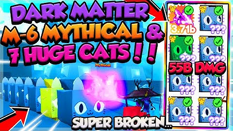 DARK MATTER M-6 PROTOTYPE WITH 7 HUGECATS!! - Pet Simulator X (Roblox)