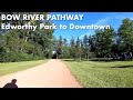 Edworthy park to downtown calgary bike ride