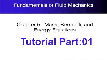 Fluid Mechanice Chapter 5(Finite Control Volume Analysis) Part: 01 fluid mechanics