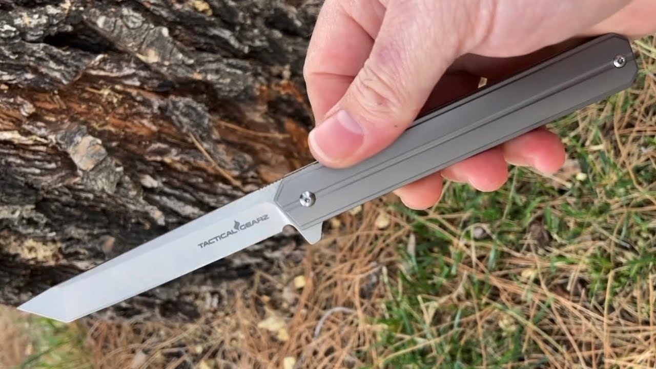 Higonokami Pocket Knife - Titanium, D2 Steel, Kyoko Blue
