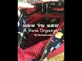 How to Sew A Purse Organizer Insert for a Tote Bag without pockets by Sewspire