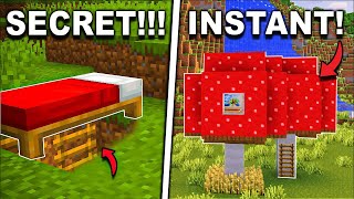 🏠Minecraft: 3 Secret Survival Houses You Should Know! #SurvivalHouseMinecraft