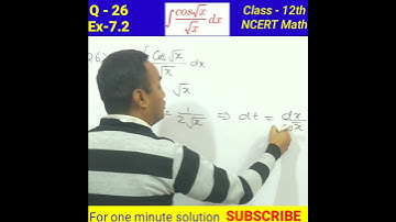 Question 26 Exercise 7.2 NCERT Maths Class 12th@NCERTGyanKosh