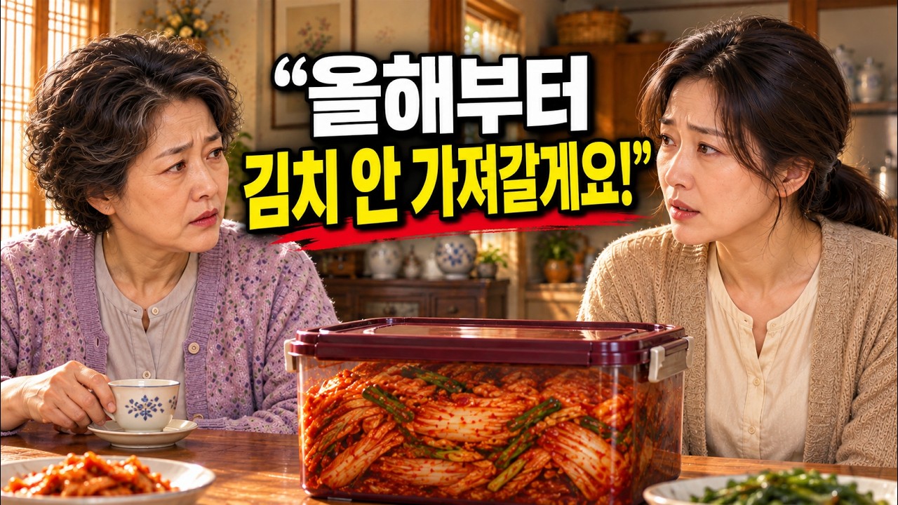 10년 동안 김장해 준 시어머니… 김치를 거절한 며느리가 며칠 뒤 한 행동