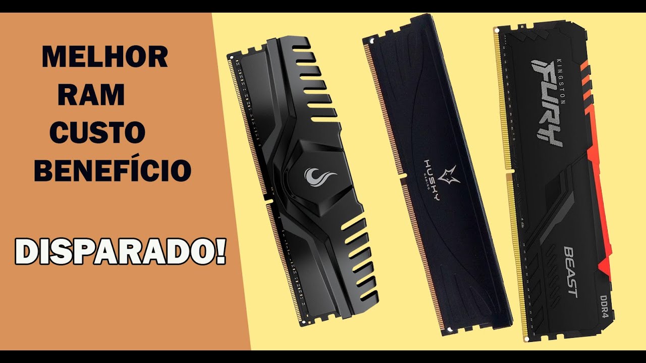 MEMORIA RAM com o MELHOR CUSTO BENEFÍCIO p/ SEU PC GAMER - YouTube