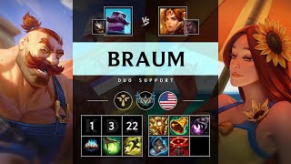 Braum Support vs Leona - NA Challenger Patch 25.17