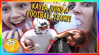 DOES KAYLA JOIN A FOOTBALL TEAM? | WE GOT DRAGON BREATH! |We Are The Davises