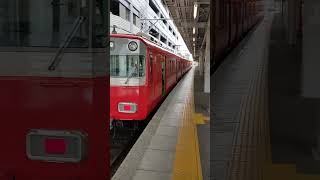 国府宮駅で、名鉄６５００系の発車の様子を撮影したこと　運転開始４０周年記念　２０２４年２月２３日撮影
