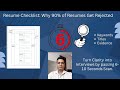 Recruiter Resume Checklist Why 90% of Resumes Get Rejected