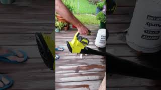 Baby Tater Tot The Mini Bull Terrier Loves The Leaf Blower