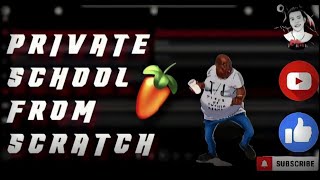 Making private school tech amapiano from scratch in fl studio mobile🎹🔥 flm and flp