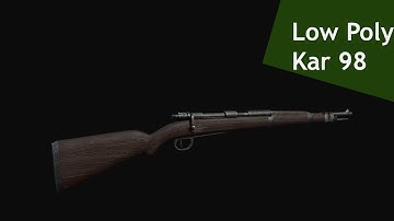 Texturing Low poly Kar 98  Substance painter tutorial part - 1