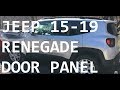 How to remove door panel from Jeep Renegade window module regulator