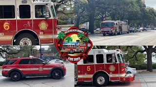 Savannah Fire Rescue Responding To A Commercial Alarm