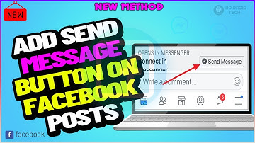 How to add send Message Button on facebook posts Laptop/PC 2024