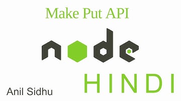 Node js tutorial in Hindi #33 Put API | mongodb | express js