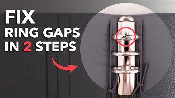 Fix gaps on your ring bound planners in 2 easy steps!