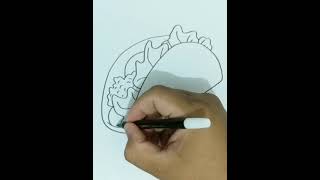 How To Draw NACHO Step by Step
