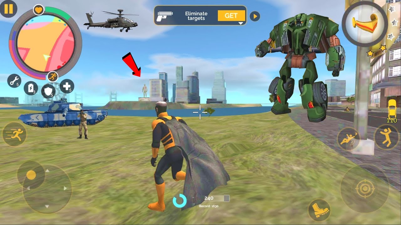 Naxeex Superhero (Superhero on Sea Shore) BD Ground Machine Fight Car Robot - Android Gameplay HD