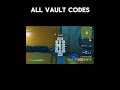 ALL CODES FOR VAULT IN GO GOATED - FORTNITE