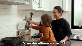 4 bin waste service: What goes in each bin?