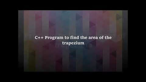 C++ Program to find area of trapezium #code#programming#cplusplustutorial#cplusplus