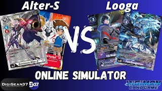 Omnimon Alter-S Turbo VS Loogamon | Digimon Card Game | BT15 Exceed Apocalypse