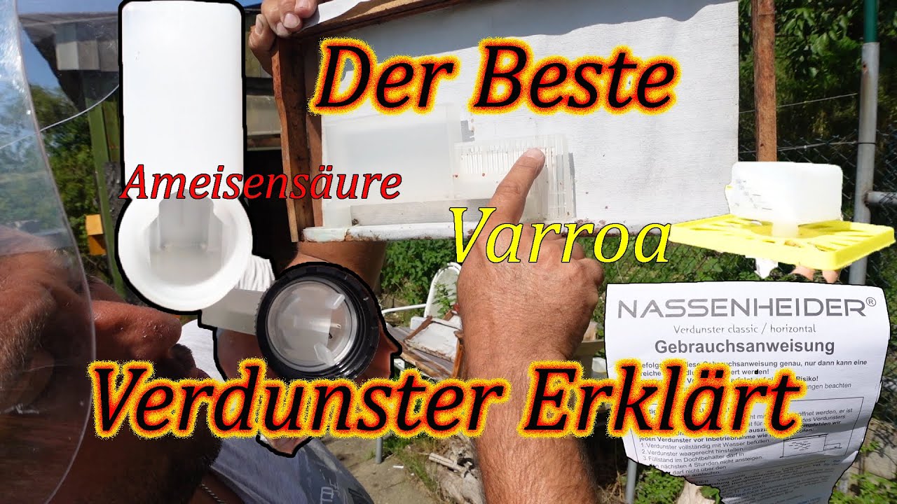 Ameisensäure Verdunster erklärt Varroa-Behandlung.