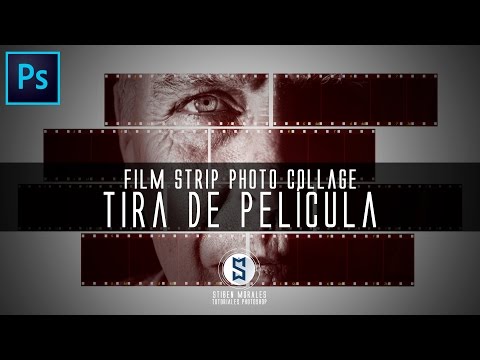 Como hacer un Film Strip Photo Collage Tira de pelicula con Photoshop - Trucos y consejos