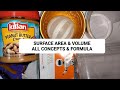 SURFACE AREA and VOLUME FORMULA | SURFACE AREA AND VOLUME CONCEPT