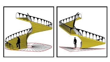 Rhino Grasshopper (Parametric Stair)