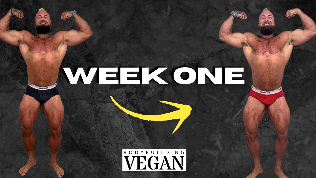 FULL Training Split, Tears & Food: Vegan Bulk to 275 lbs! | BodyBuildingVegan Week 1