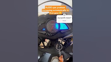 Rs200 rpm problem #rs200bs6 #rs200bs4 #pulsarrs200 #sorts #shorts #new #automobile #bikeproblems