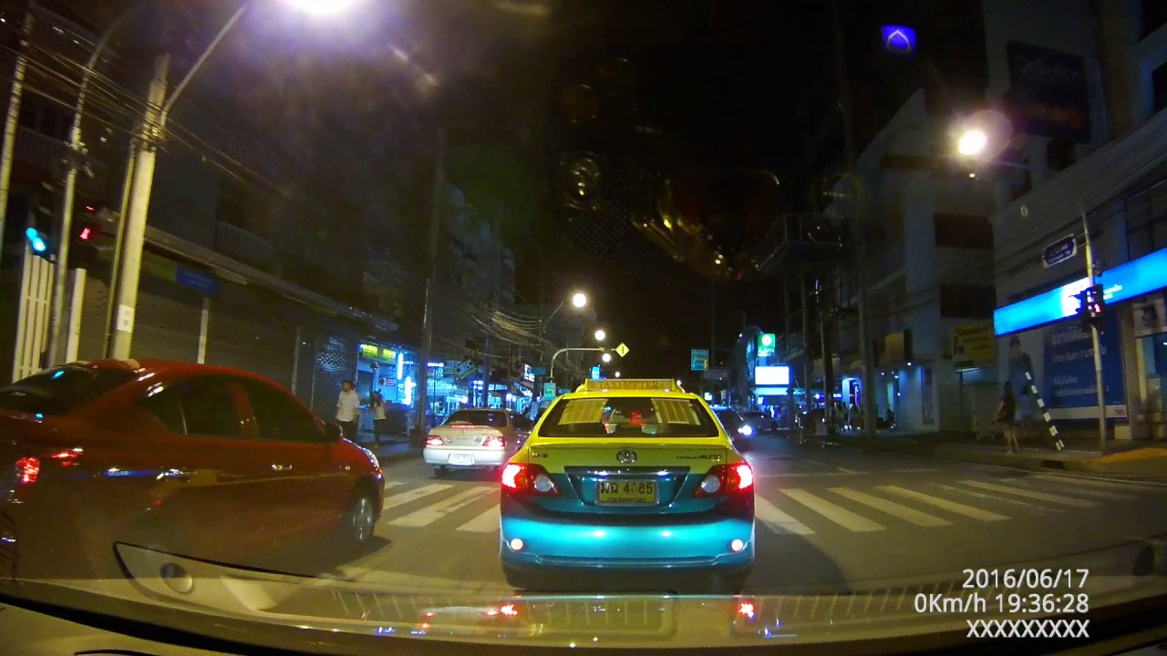 รีวิวกล้องติดรถ DAB205  ชิพ Ambarella A12  ( กลางคืน)