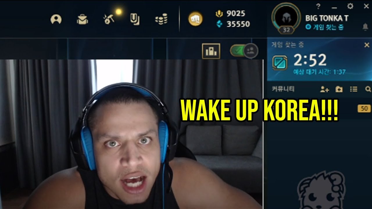 loltyler1 RAGES At Korea Queue Times