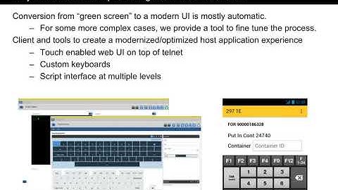 Zebra Technologies: MBS0005 All-touch Terminal Emulation Overview