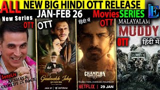 Jan-Feb 26 New Ott Release Hindi Movies Series L Muddy, Dhurandharnetflix, Berlin2 Crimemoviesseries