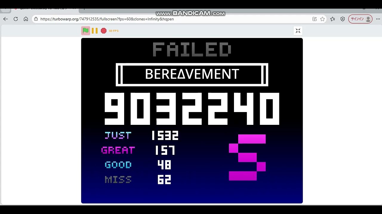 【LimiT ExceedeD】BEREΔVEMENT (level 12)Rank S (練習モード)