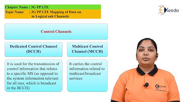 3G PP LTE Mapping of Data on to Logical Sub Channels - 3GPP LTE - Mobile Communication System
