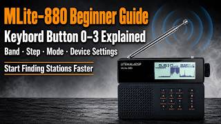 MLite-880 Beginner Guide: Keybord button 0–3 Explained | Portable SDR Radio Tutorial