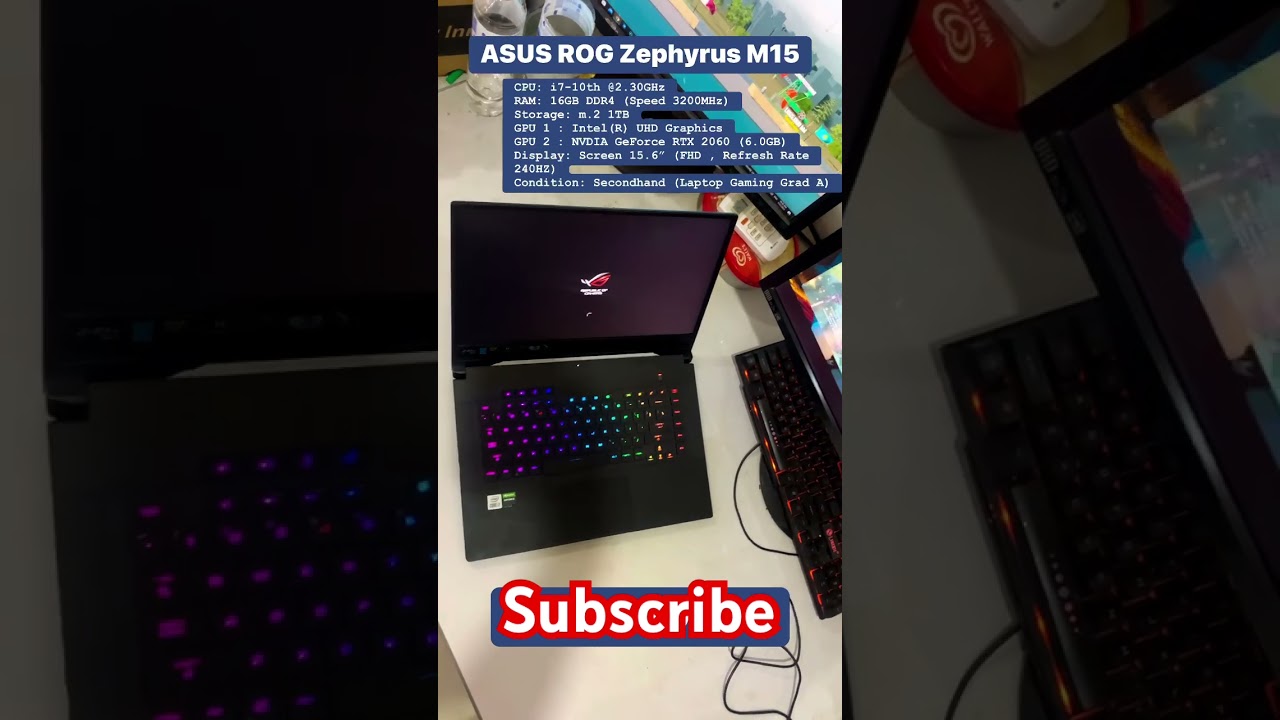 This is laptop gaming Asus Rog Zephyrus M15