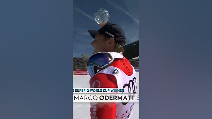 Marco Odermatt celebrates his super G globe in style! What a champion!  #fis #ski #fisalpine